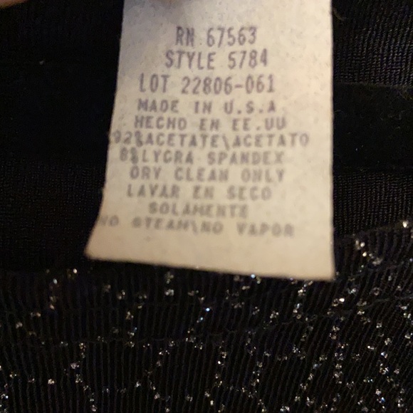 Vintage S. L. Fashions LBD snakeskin glitter - Picture 4 of 4